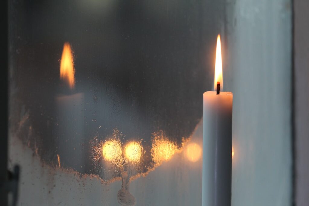 Burning candle