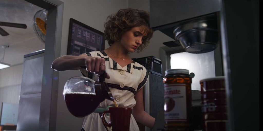 Nancy Wheeler (Natalia Dyer) in Stranger Things, Season 3