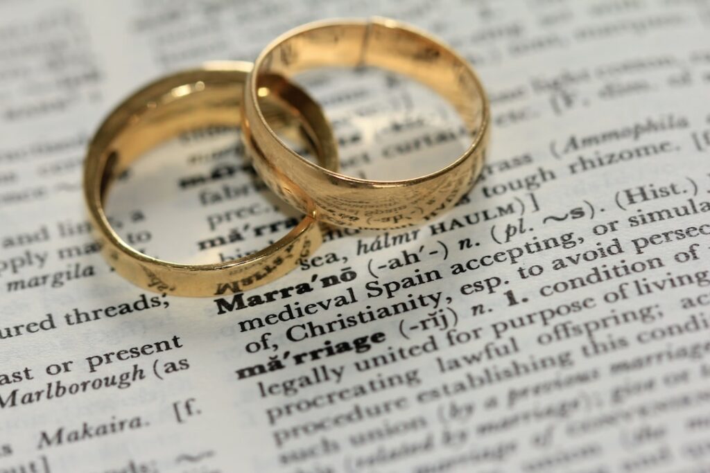 Gold wedding bands